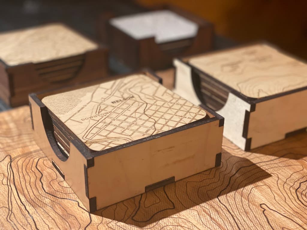 Custom Map Coasters 5