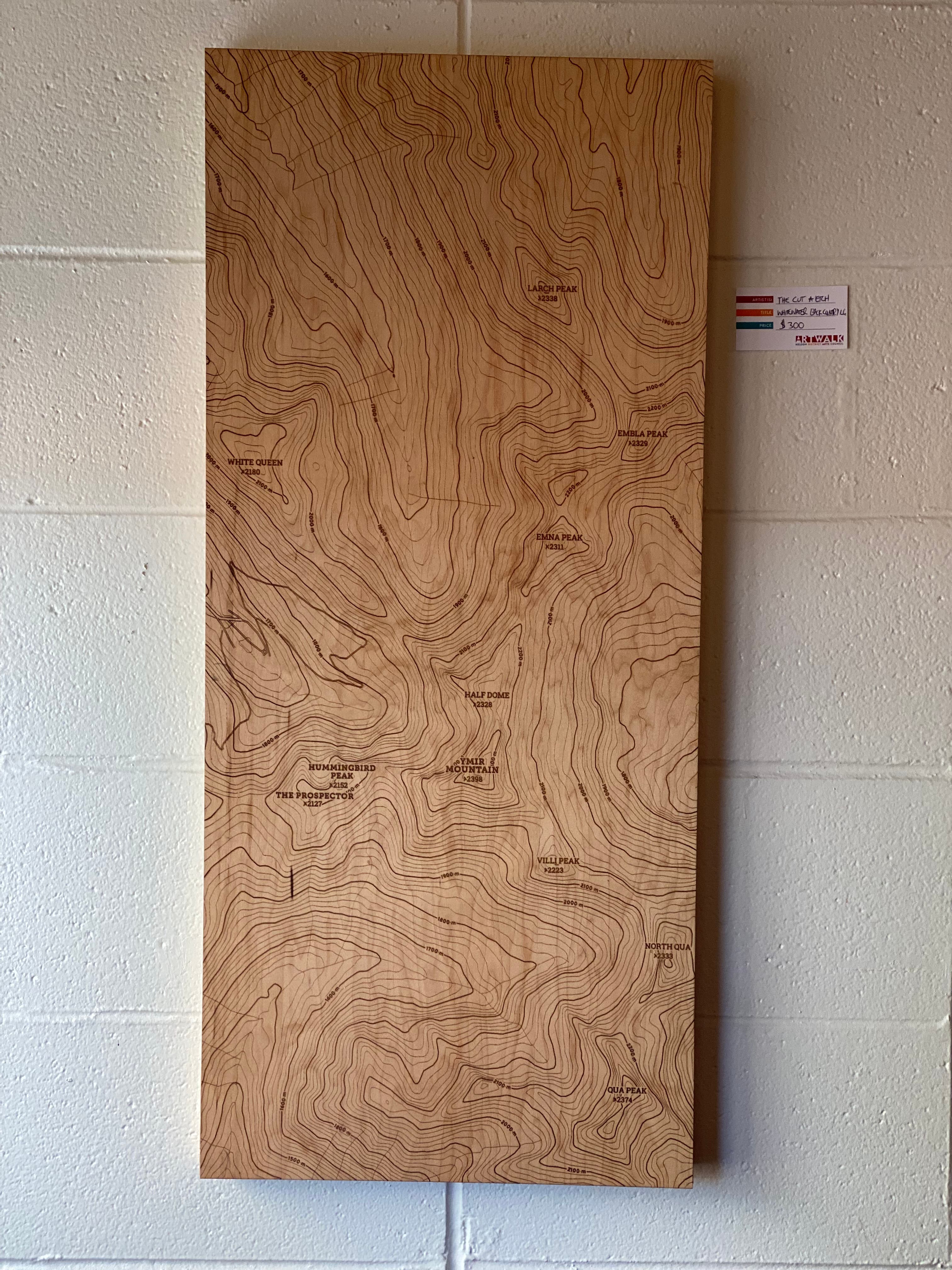 Whitewater Backcountry Portrait Map