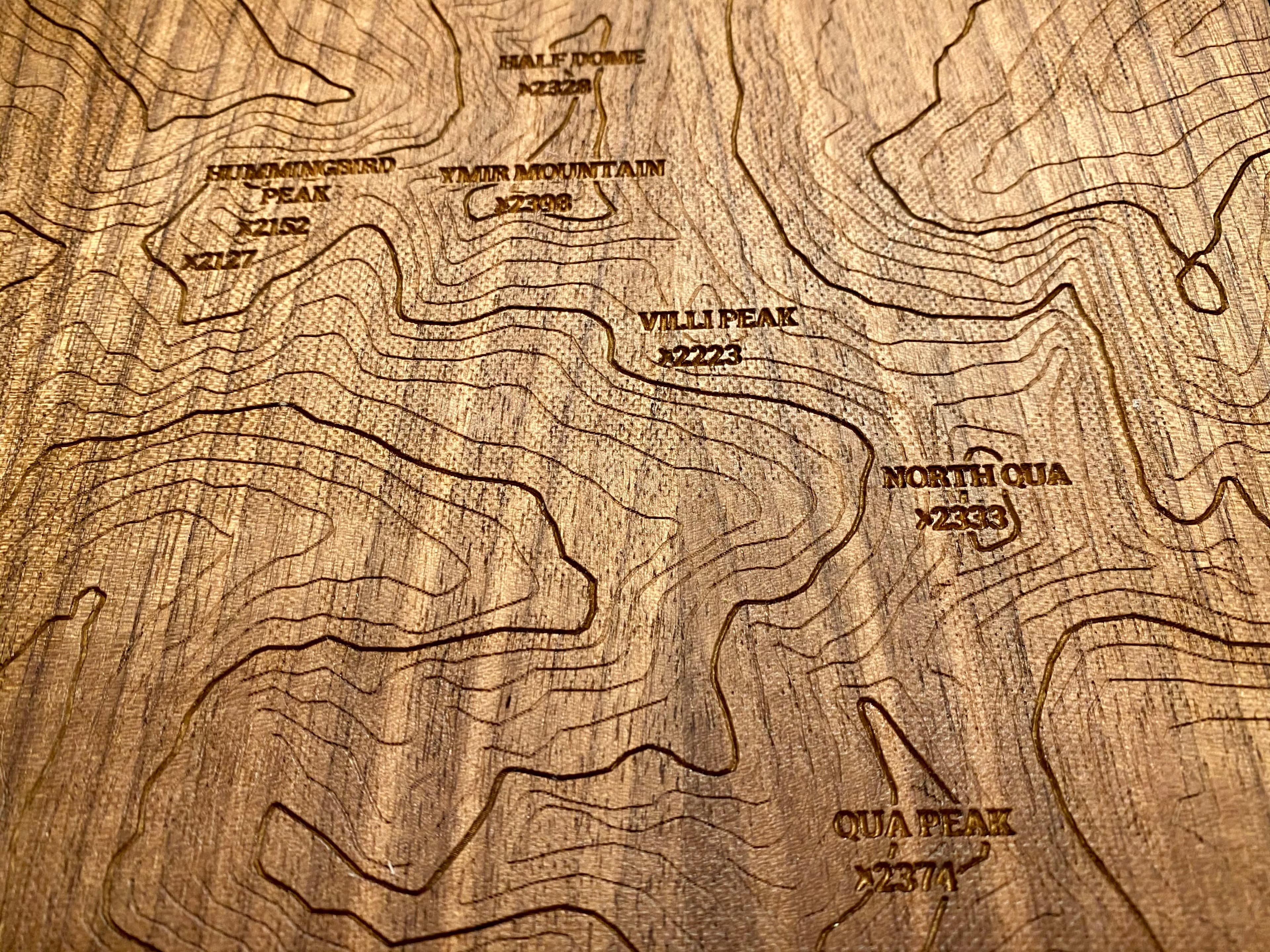 Custom Map Cribbage Board 3