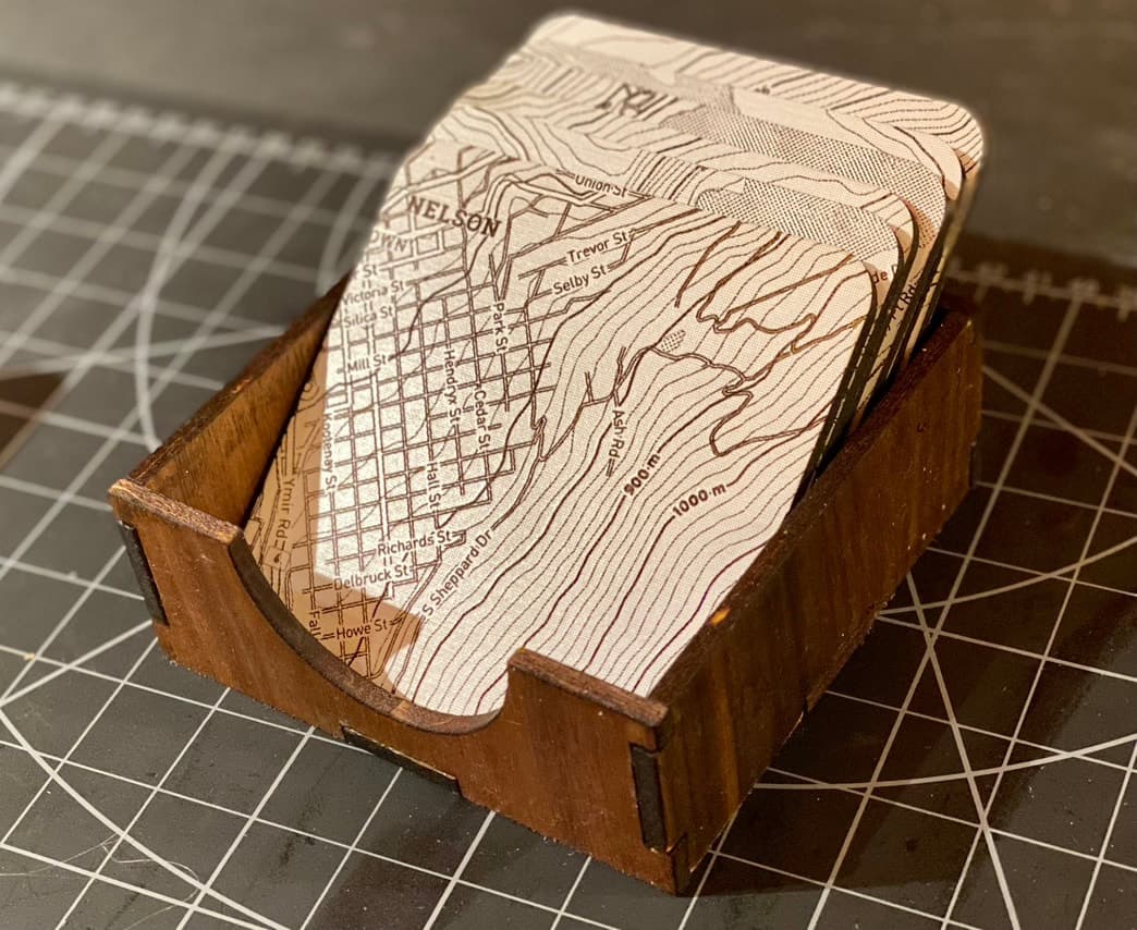 Custom Map Coasters 3