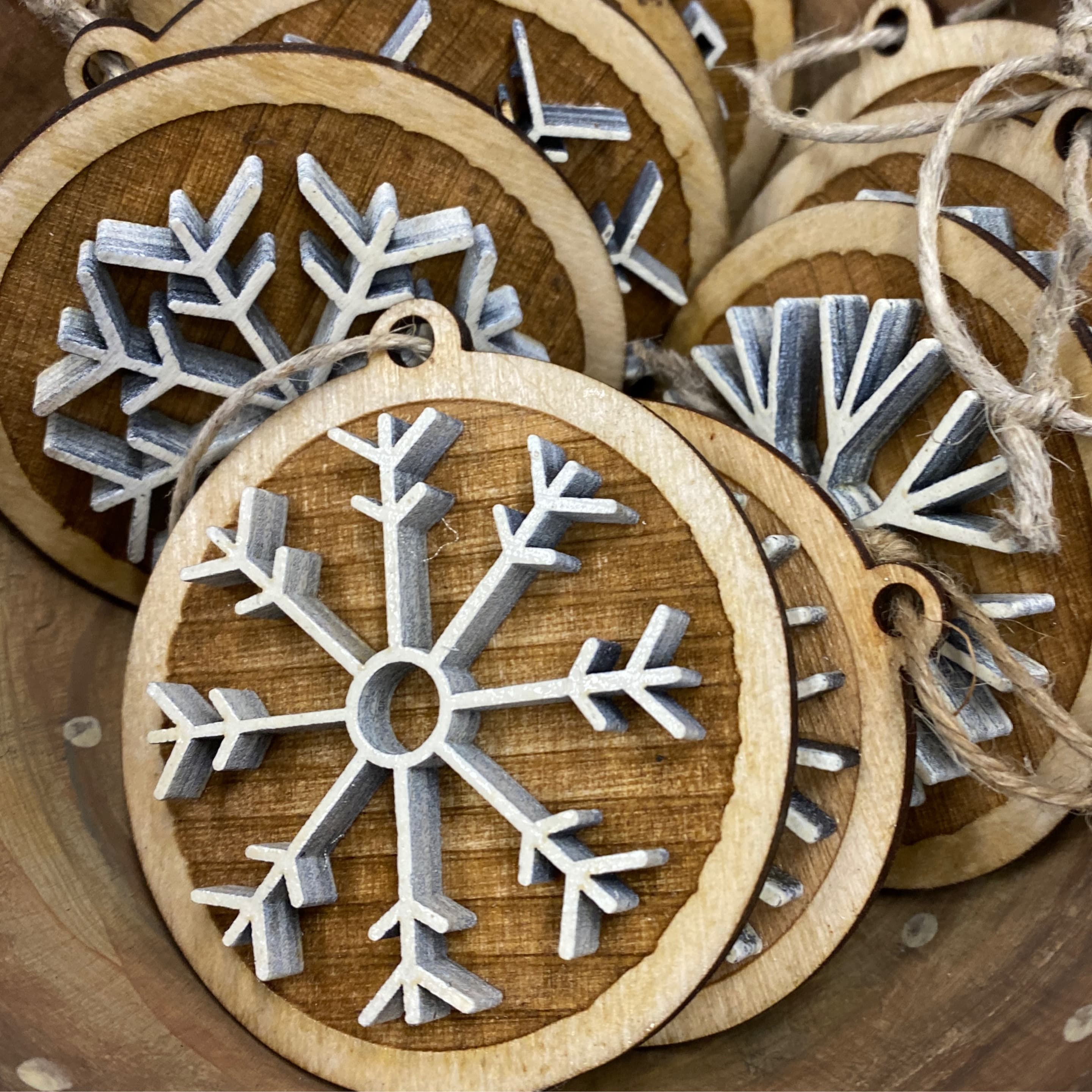 Snowflake Decorations Layered